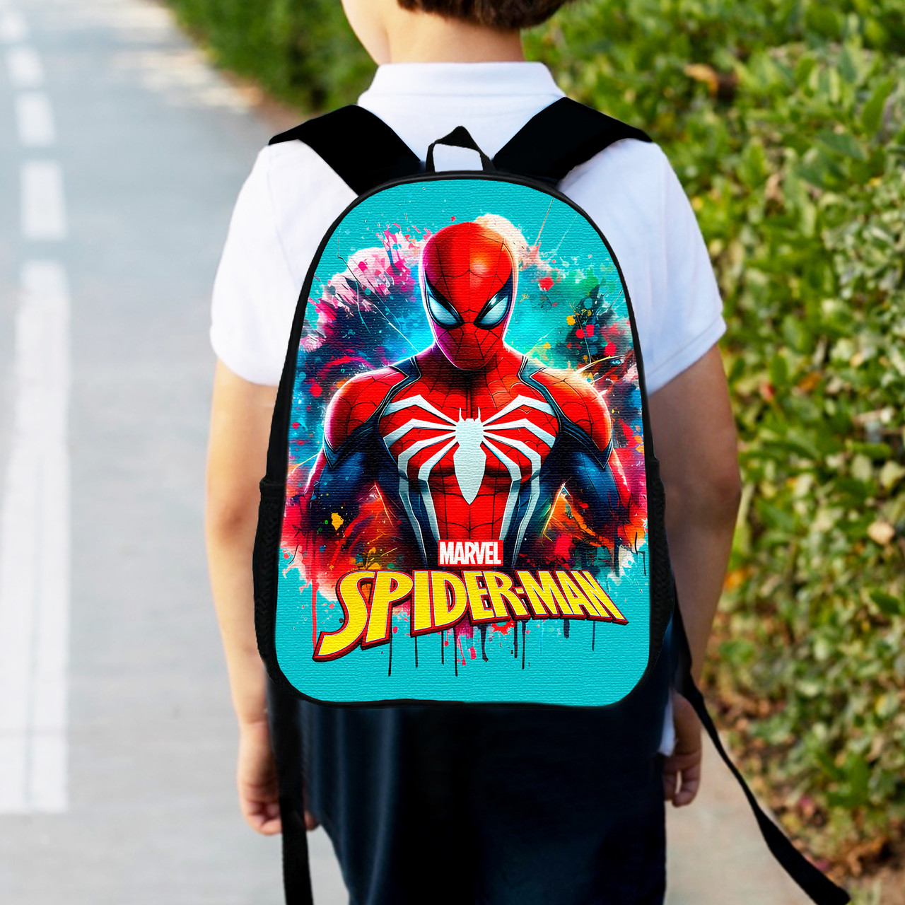 Рюкзак дитячий людина павук, спайдермен "Spiderman" 34х27см, міський ранець для хлопчика (0526)