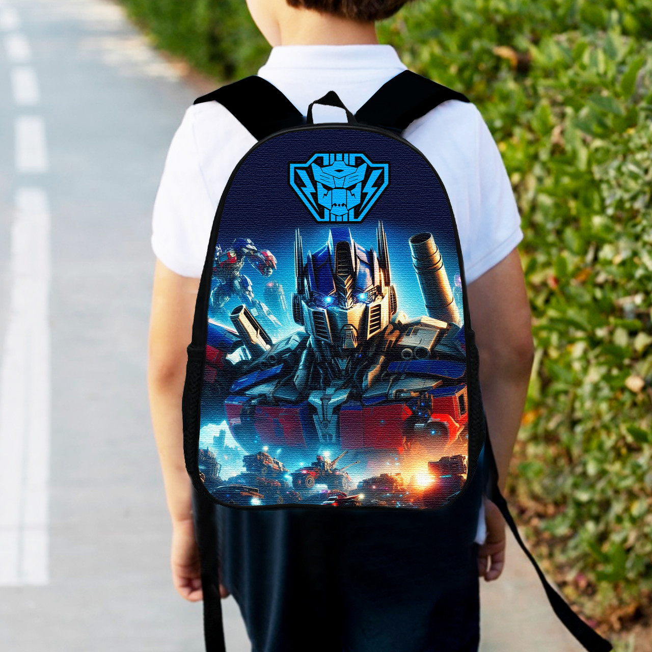 Рюкзак дитячий Трансформери «Transformers» 34х27см, міський ранець для хлопчика з принтом (0573)