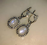 Елегантні сережки з місячним каменем від студії LadyStyle.Biz, фото 4