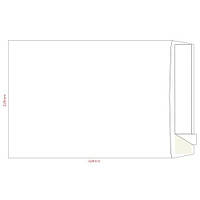 Конверт C4 324х229 білий СКЛ 0+1 клапан боковий