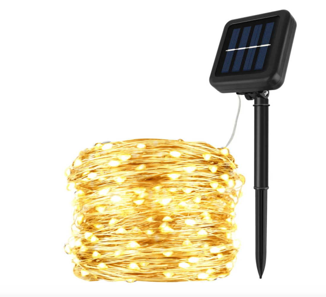 Гірлянда на сонячній панелі 11 м, фото 1