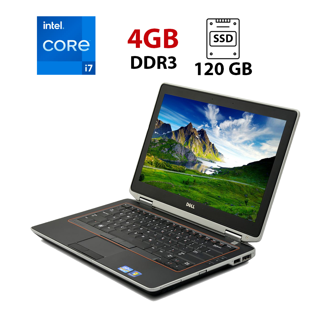 Ноутбук Dell Latitude E6320/ 14" (1920x1080)/ Core i7-2640M/ 4 GB RAM/ 120 GB SSD/ HD 3000