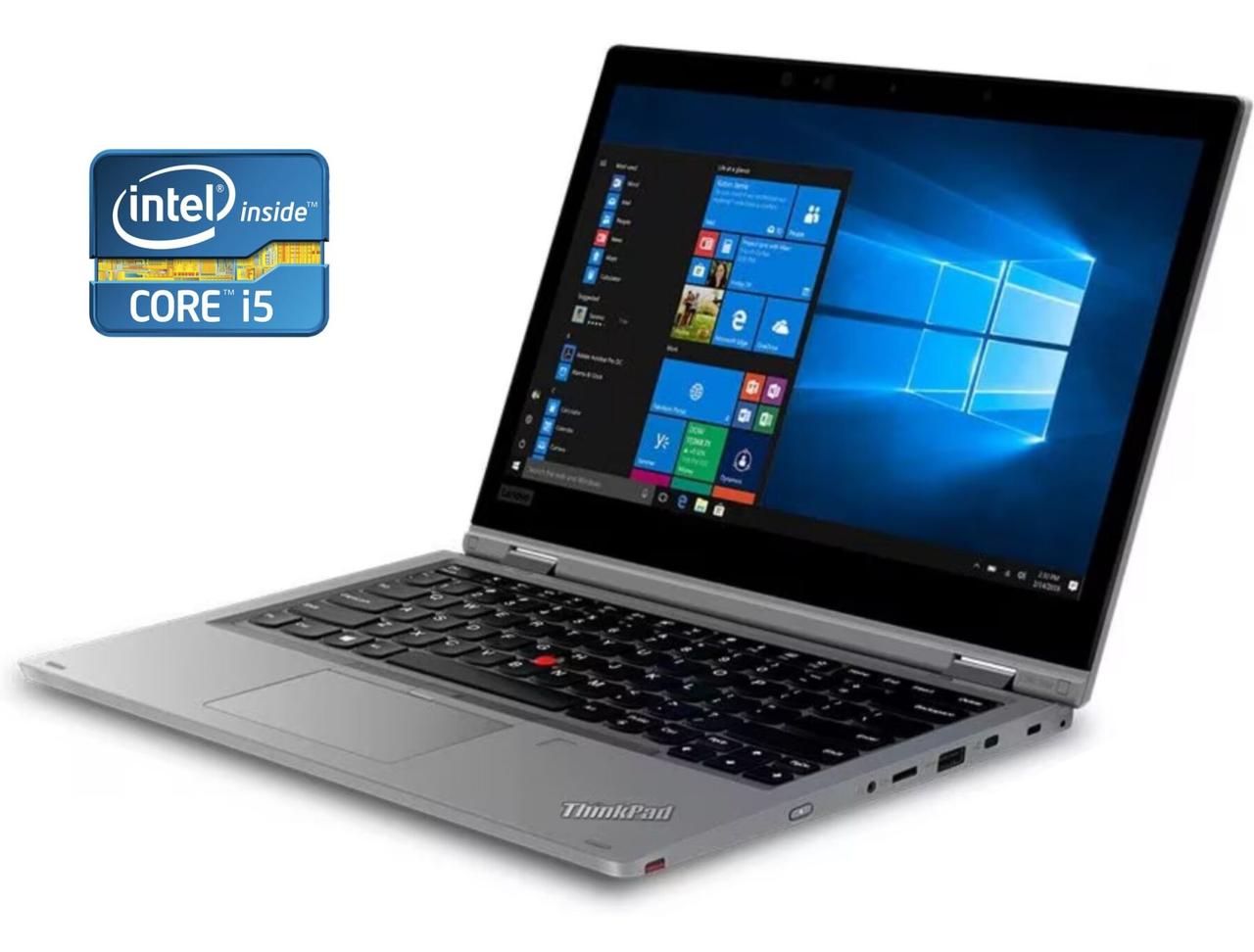 Ультрабук Lenovo ThinkPad L390 Yoga/ 13.3" (1920x1080) Сенсорний/ Core i5-8265U/ 8 GB RAM/ 256 GB SSD/ UHD