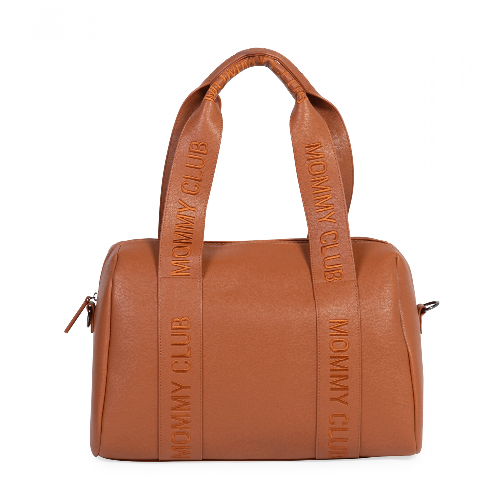 Сумка Childhome Mommy club Signature vegan leather brown, арт. CWMCSLBR