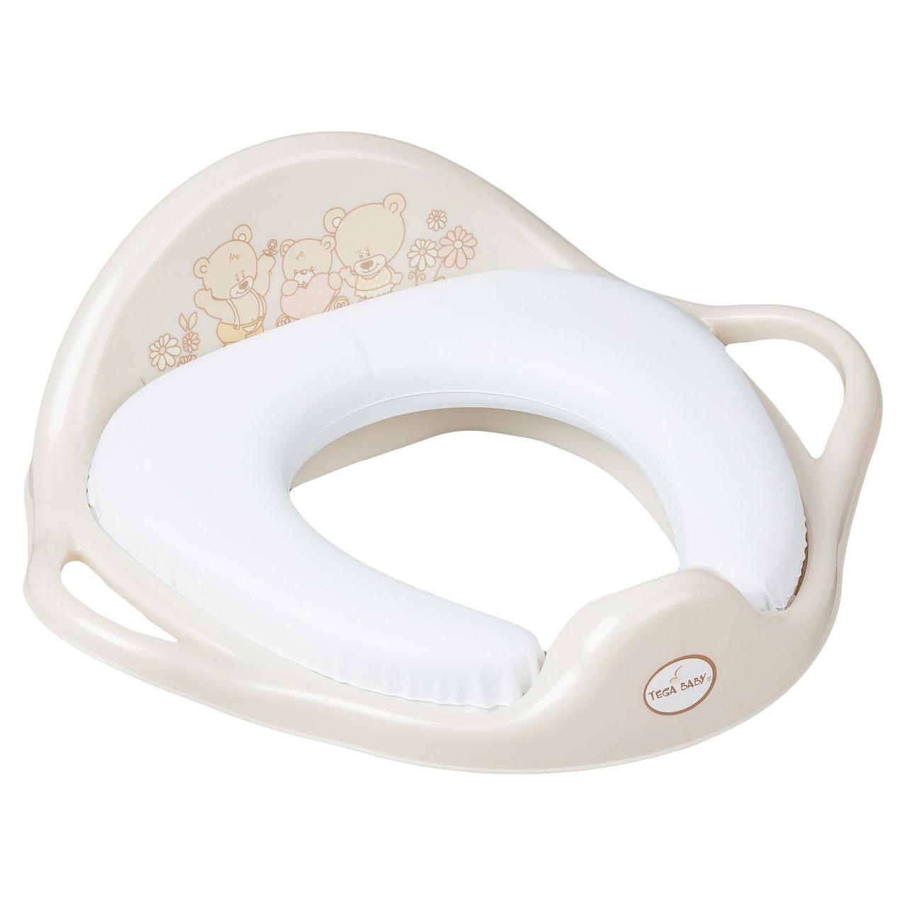 Накладка на унітаз м'яка Tega TEDDY BEAR Soft Toilet trainer MS-020-119 beige (бежевий), фото 1