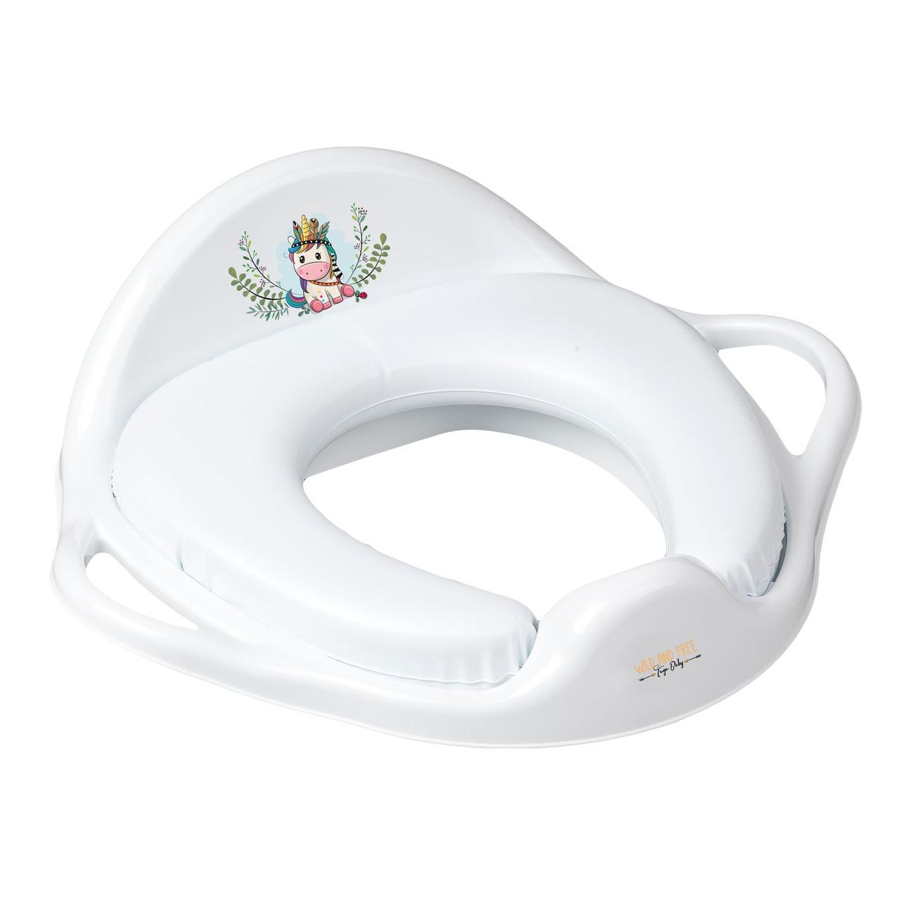 Накладка на унітаз м'яка Tega WILD & FREE Soft toilet trainer UNICORN DZ-020-103-JEDNOROŻEC white (білий), фото 1