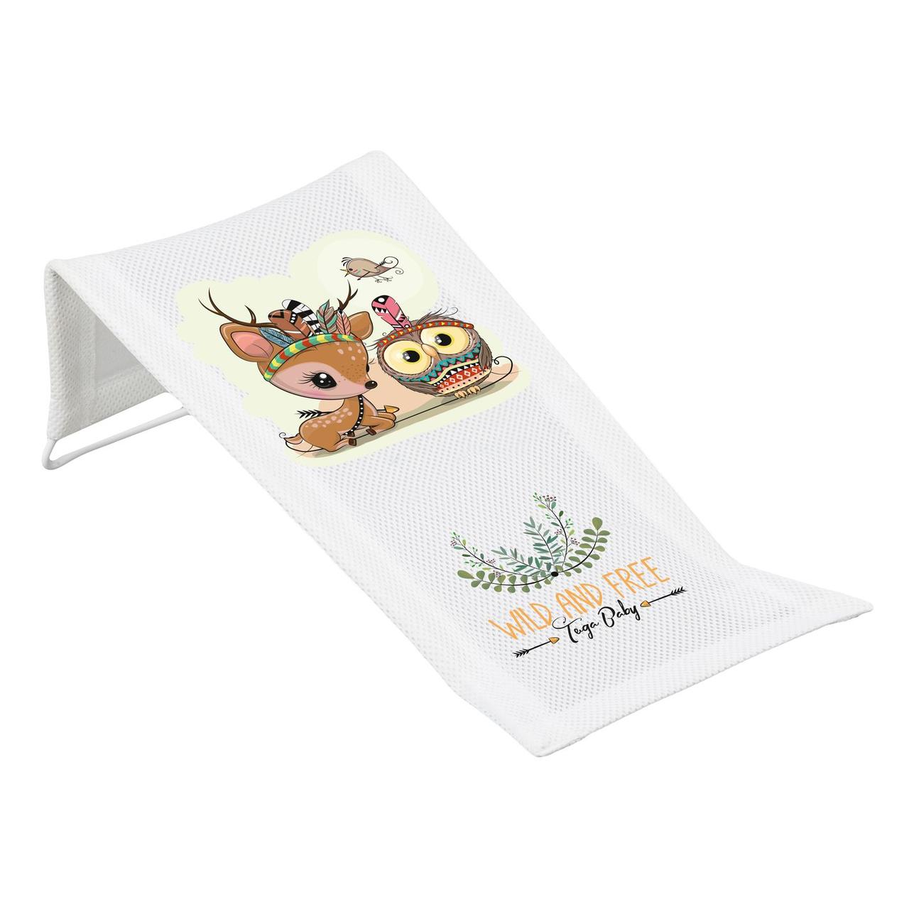 Гірка для купання 3D мембрана Tega WILD & FREE Deckchair with sublimation LITTLE DEER DZ-026-103-JELONEK white (білий), фото 1