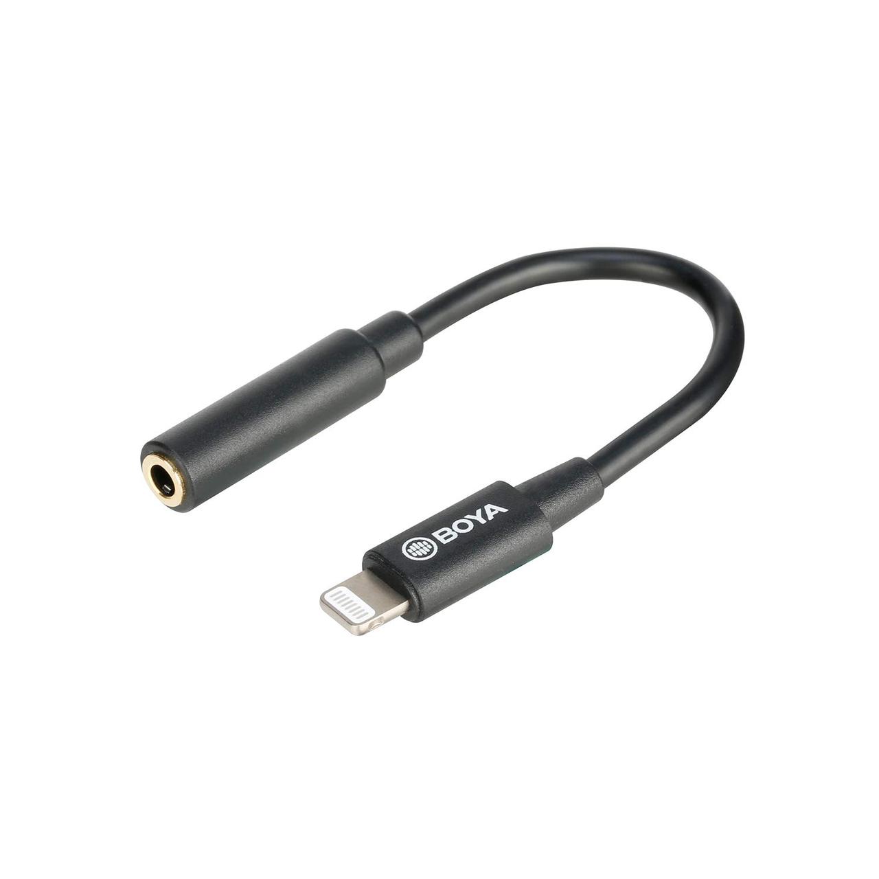 Перехідник Jack 3.5 на Lightning Boya BY-K3 kr, фото 1