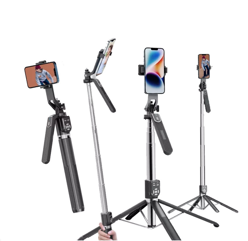 Штатив-монопод для телефону на чотирьох ніжках 45-220см AC Prof P320 kr, фото 1