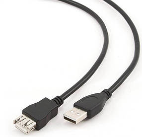 Продовжувач USB 2.0 Cablexpert AM / AF 1.8m Black (CCP-USB2-AMAF-6 Black)