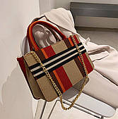 СУМКА (маленький розмір) Якість супербежево-червоний