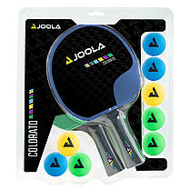 Набір для настільного тенісу Joola Colorato 2 Bats 8 Balls (54814), фото 3