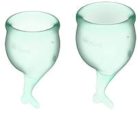 Набор менструальных чаш Satisfyer Feel Secure Light Green MULTISHOP