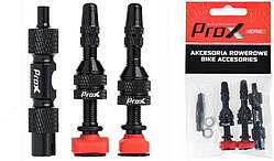 Ніпелі ProX Presta 2 шт 40 мм з ключем, для безкамерки (C-PZ-0427)