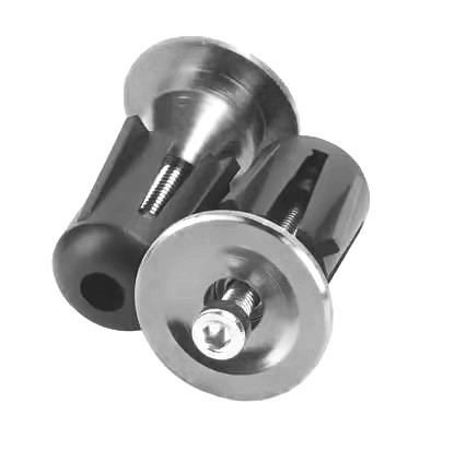 Заглушки в кермо Grip Alu сріблястий (grip-grey)