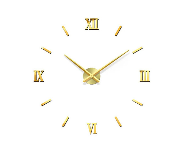 Настінний годинник Ukc Horloge 3D Diy кварц см Золотий 173720