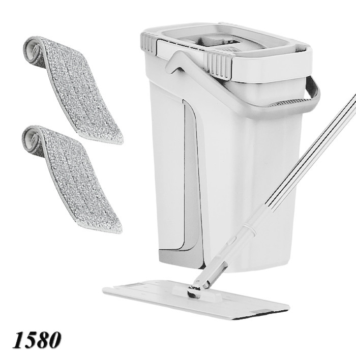 Швабра мікрофібра 32х130 см з відром 12 л, фото 1