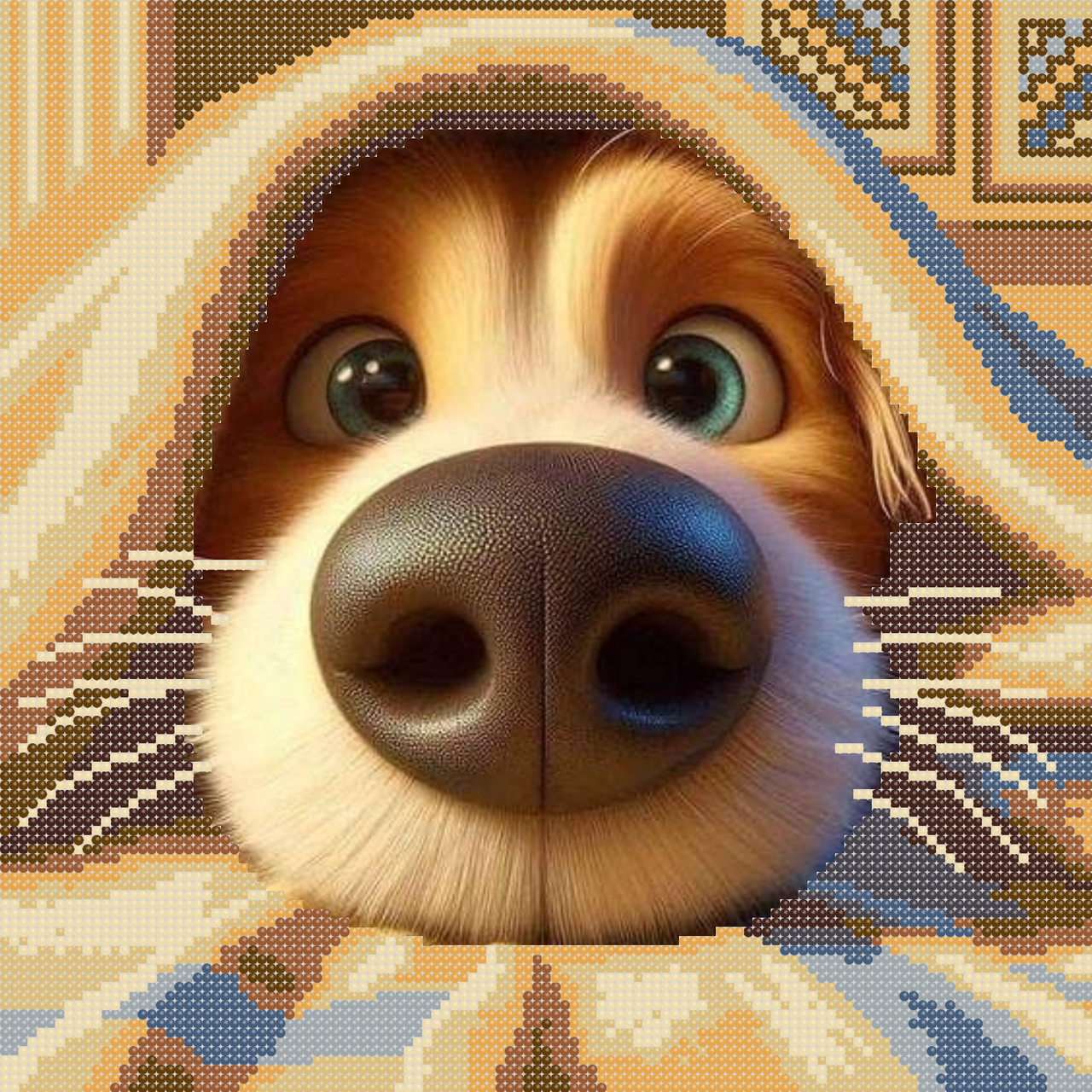 Схема для вишивки бісером ,, Щастя замовляли ?,, Сб-4-1065, фото 1