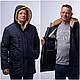Зимняя мужская курточка на меху, молодежная, теплая классическая куртка р- 50,52,54,56,58,60 Новинка. синяя - фото 4 - id-p1481586619