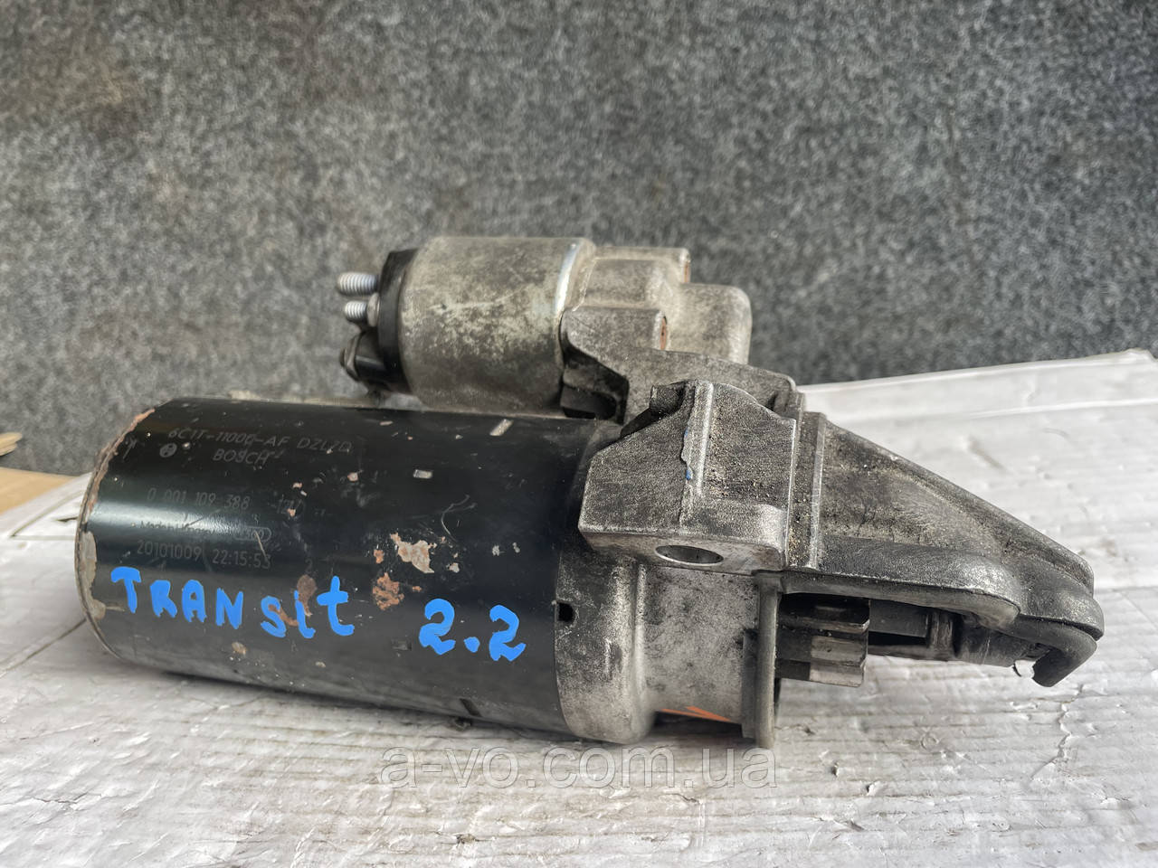 Стартер для Ford Transit, 2.2, 2.4, 3.2 TDCI, 6C1T-11000-AF, 0001109388, 12зуб, фото 1