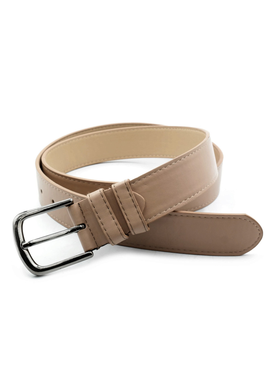 Жіночий ремінь 3,3 х 110 см Weatro Пудра (нюд) zhn-kz-kit33-054, фото 1