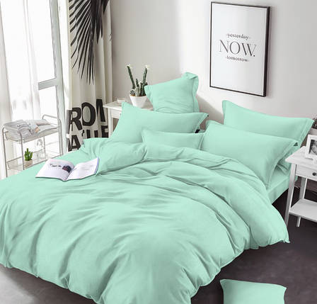 М'ятна однотонна тканина 220 см для пошиття постільної білизни Бязь Gold Lux, рулон 50 м, Пакистан, фото 1