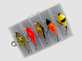 Набір Воблерів Crankbait 40мм\2.8гр 5шт в коробці