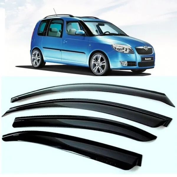 Дефлектори вікон вітровики Skoda Roomster/Praktik 2006-2015 к-т VIP