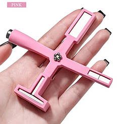 Магніт 5 в 1 для гель лаку котяче око, рожевий