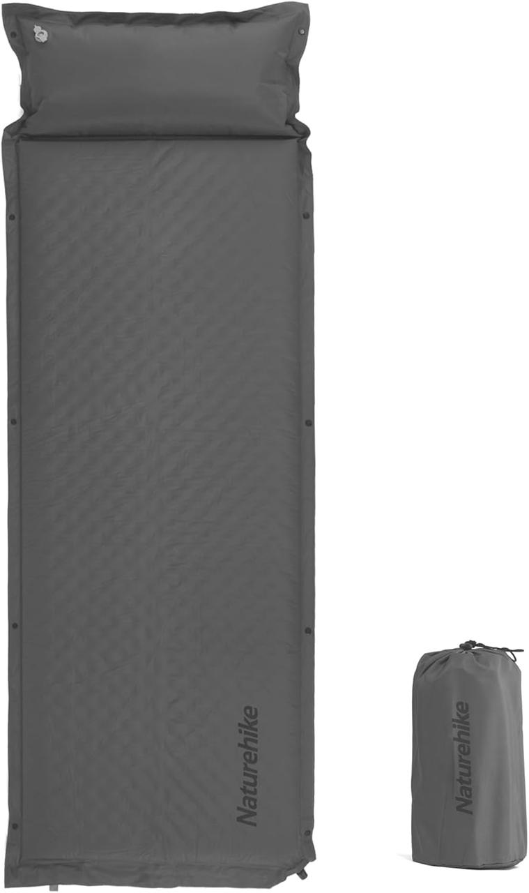 Самонадувний килимок з подушкою Naturehike CNK2300DZ014, 30 мм (Graphite)