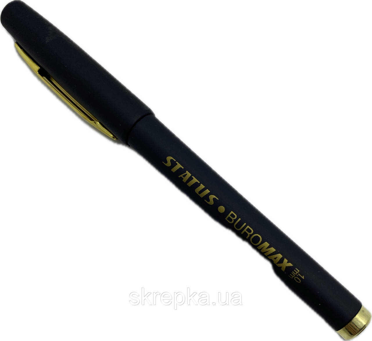 Ручка гелева Buromax 8337 Rouber Touch 1.0мм чорні чорнила