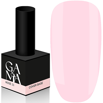 Камуфлююча база GaMa Cover Base №011 Rose, 15 мл молочно-рожева, фото 1