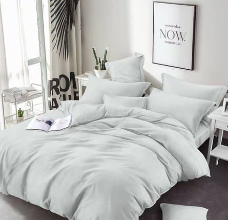 Сіра Бязь Gold Lux 125 г однотонна, бавовняна тканина 220 см для пошиття постільної білизни, рулон 50 м, Пакистан, фото 1