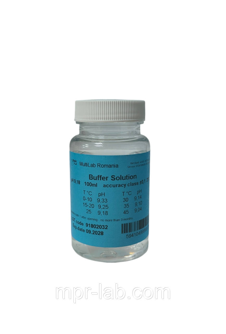 Калібрувальний розчин 100ml pH 9.18 Угорщина MultiLab