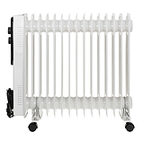 Оливний обігрівач, електрорадіатор Adler AD 7819 15 ребер, 3 режими 1000/1500/2500Вт. Білий, фото 2