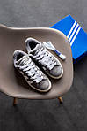 Чоловічі зимові кросівкиAdidas Campus Grey White Winter Fur (сірі) стильні замшеві на хутрі art0923 топ, фото 2