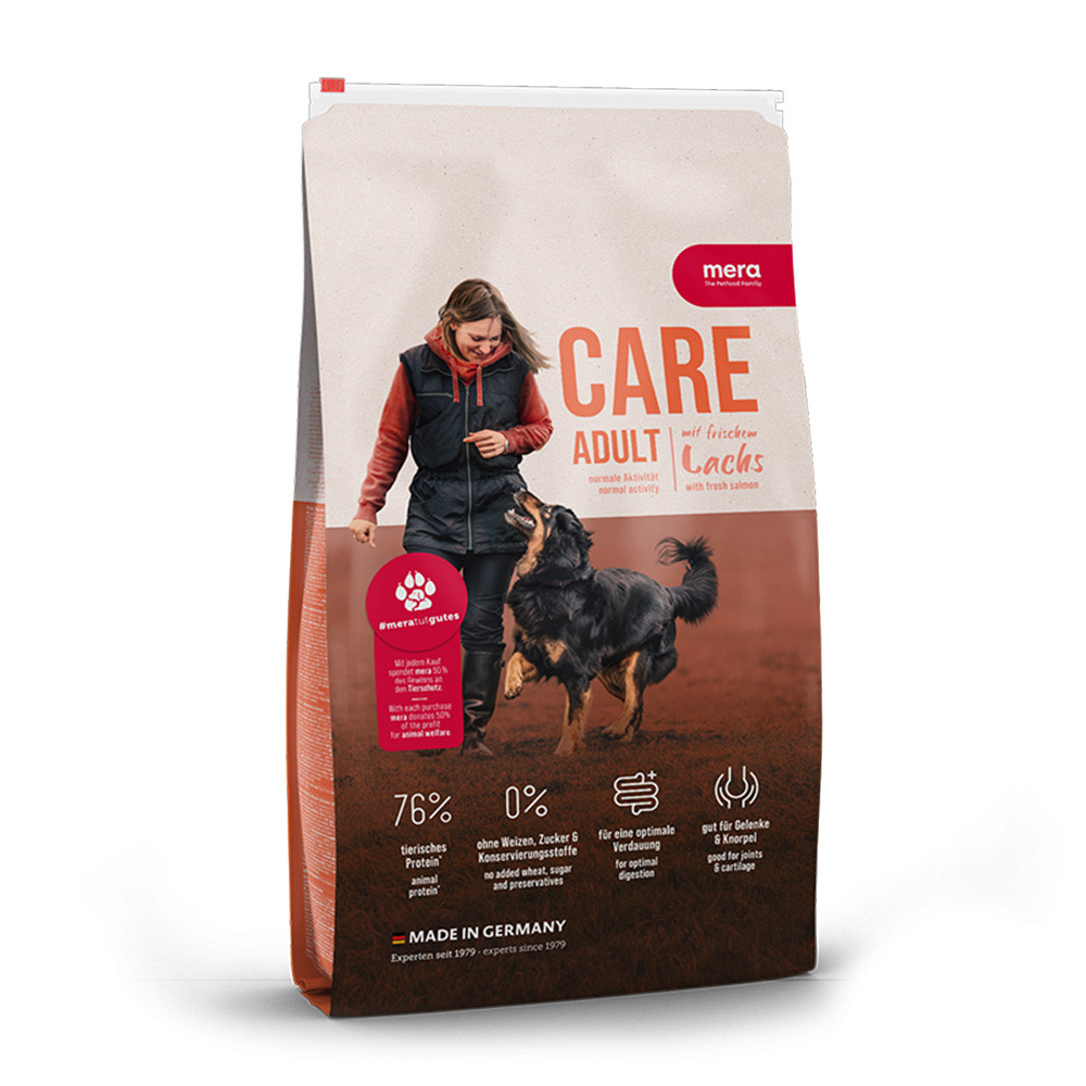 Сухий корм для дорослих собак з лососем MERA CARE Adult Salmon, 1 кг (*)