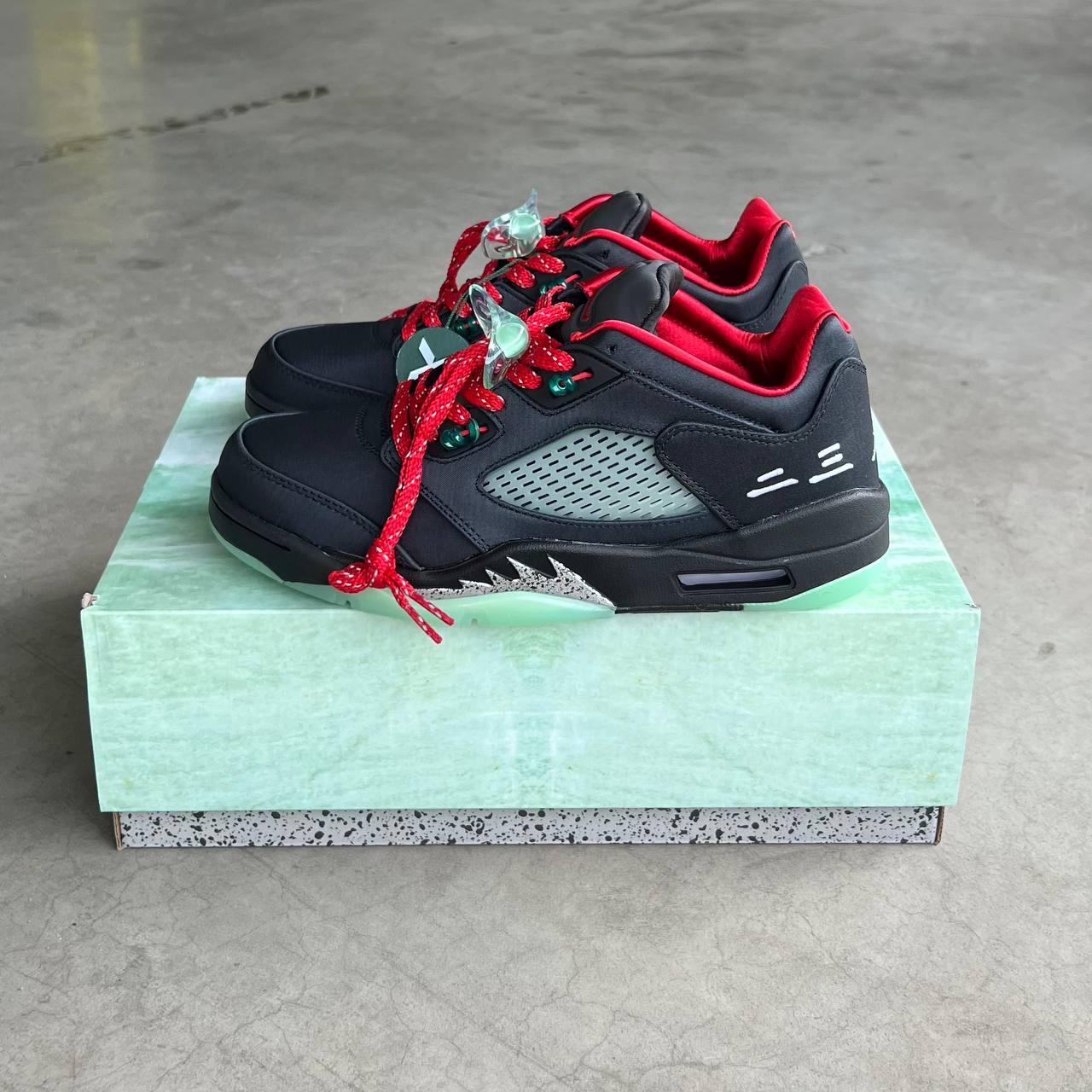 Чоловічі кросівки Nike Air Jordan 5 Low SP Black (чорні) модні повсякденні кроси jd14 Найк vkross