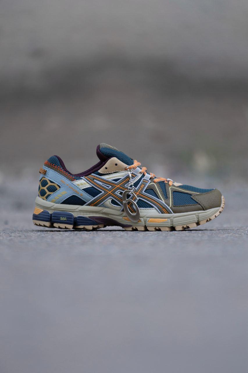 Чоловічі повсякденні кросівки Asics Gel-Kahana 8 Khaki (сині з хакі) спортивні кросівки art1033 Асикс vkross
