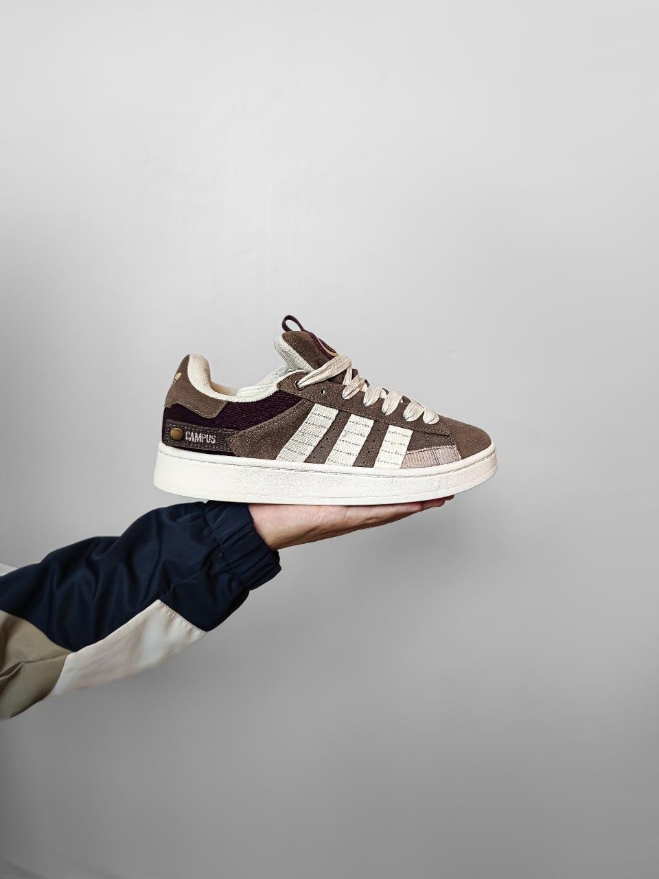 Жіночі демісезонні кросівки Adidas Campus 00s Brown (коричневі) спортивні повсякденні AD222 Адіас vkross