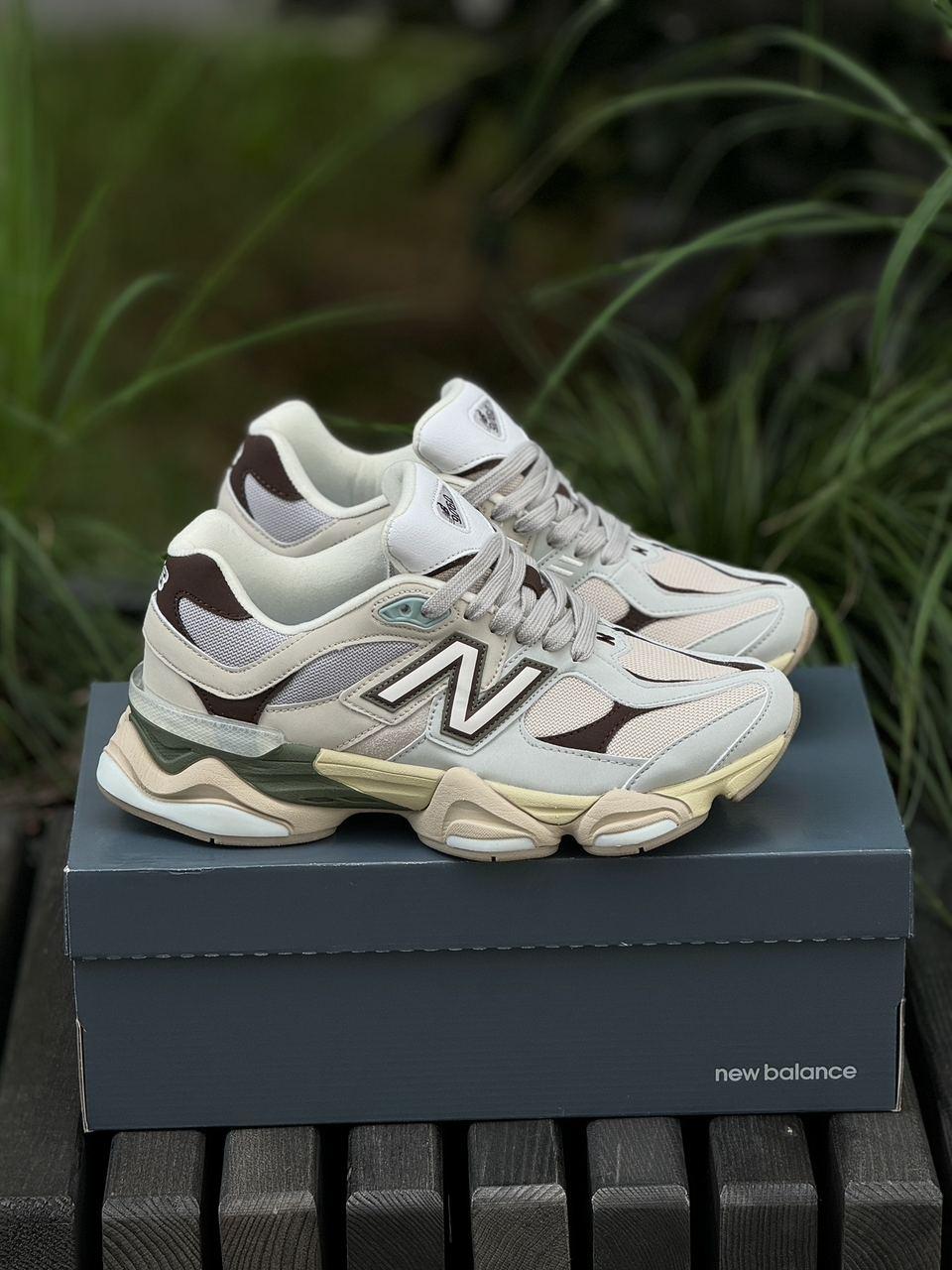 Жіночі спортивні кросівки New Balance 9060 'Grey Matter Timberwolf' (сірі) демісезонні кроси 03072 НБ vkross, фото 1