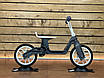 Біговел велобіг 10" POLISPORT Balance Bike чорно-сірий, фото 3
