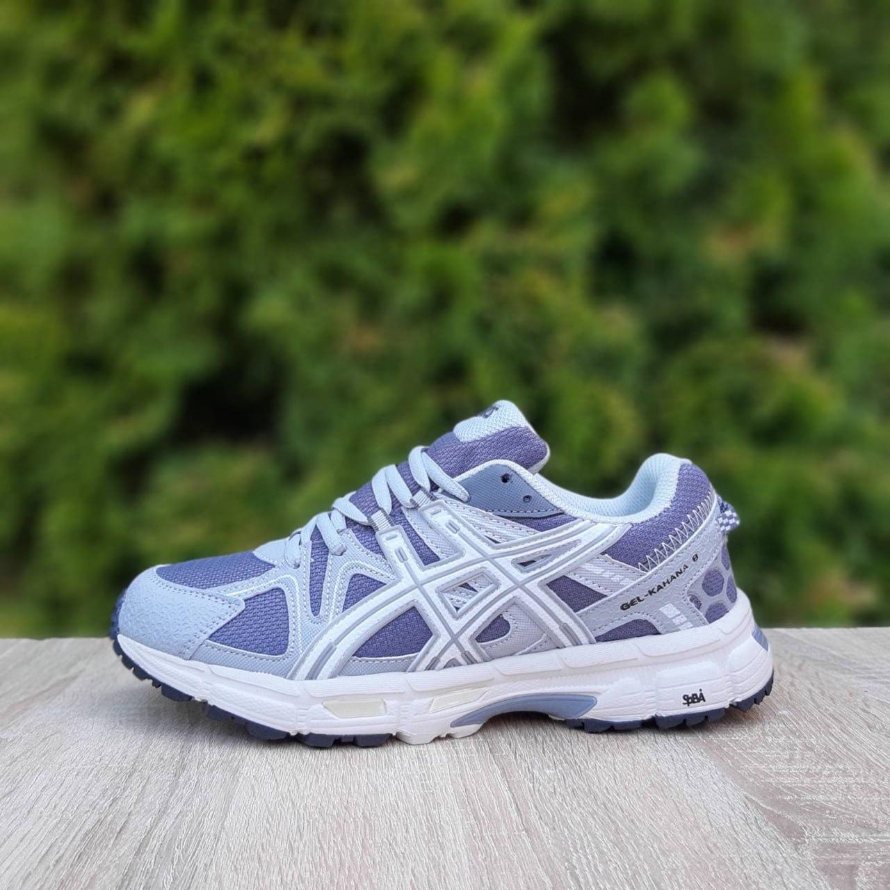 Чоловічі кросівки Asics Ael-Kahana 8 (сірі з білим) спортивні кросівки 11313 Асикс vkross, фото 1