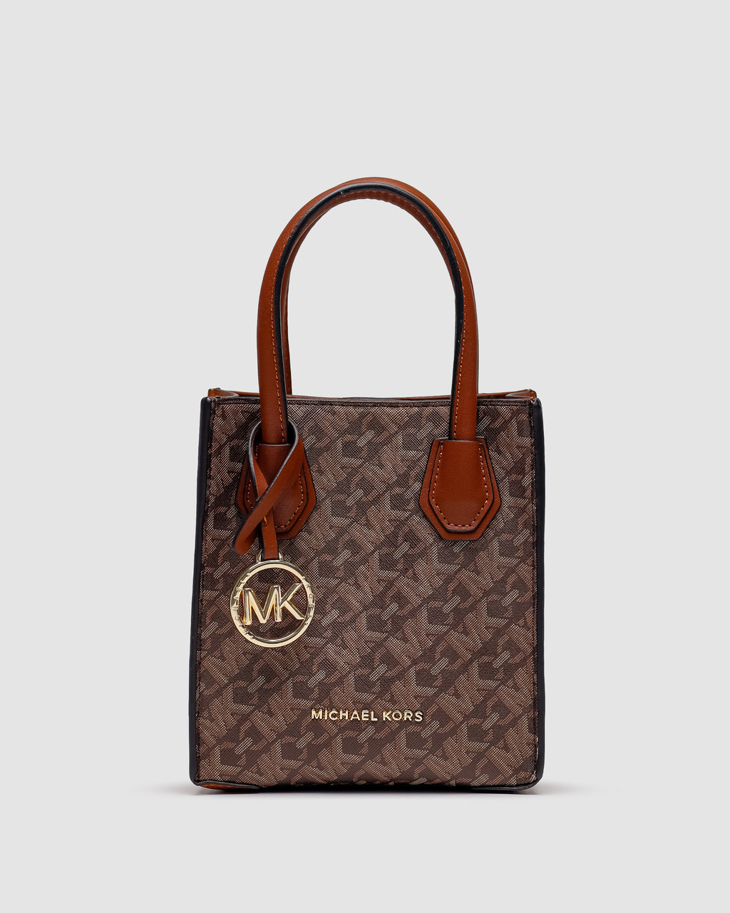 Жіноча сумка Michael Kors Mercer Extra-Small Pebbled Leather Crossbody Bag Brown (коричнева) сумка KIS99462 vkross