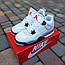 Чоловічі кросівки Nike Air Jordan 4 (білі) модні повсякденні кроси 10985 Найк vkross, фото 7