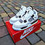 Чоловічі кросівки Nike Air Jordan 4 (білі з коричневим) модні повсякденні кроси 10986 Найк vkross, фото 10