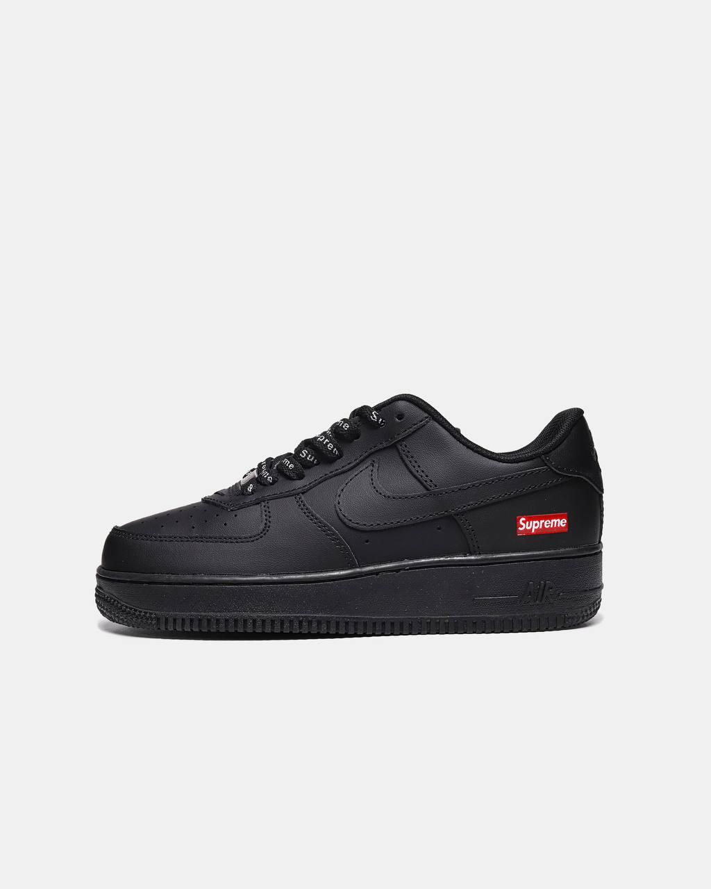 Чоловічі кросівки Nike Air Force 1 Low (чорні) низькі стильні кросівки nk46 Найк vkross
