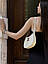 Жіноча сумка Celine Medium Tilly Bag in Shiny Calfskin Cream (молочна) модна сумочка KIS99442 vkross, фото 5