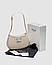 Жіноча сумка Celine Medium Tilly Bag in Shiny Calfskin Cream (молочна) модна сумочка KIS99442 vkross, фото 7