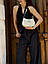 Жіноча сумка Celine Medium Tilly Bag in Shiny Calfskin Cream (молочна) модна сумочка KIS99442 vkross, фото 10